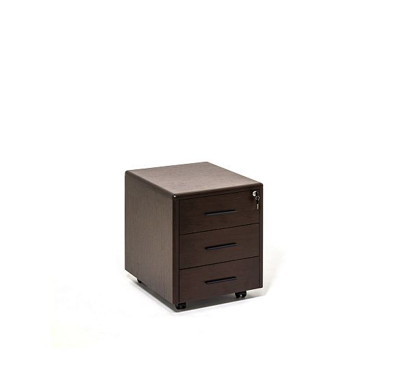 ЛЕГНО/LEGNO Тумба подкатная 3 ящика ОРЕХ