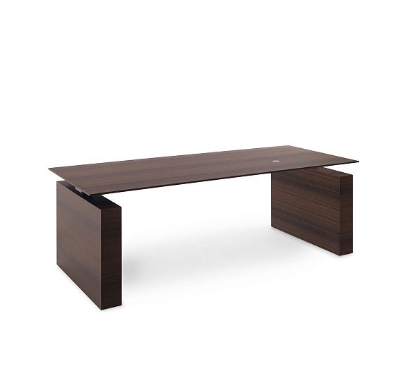 ТЕСЛА/TESLA Стол письменный ЭВКАЛИПТ МОРЕН/ЧЕРН