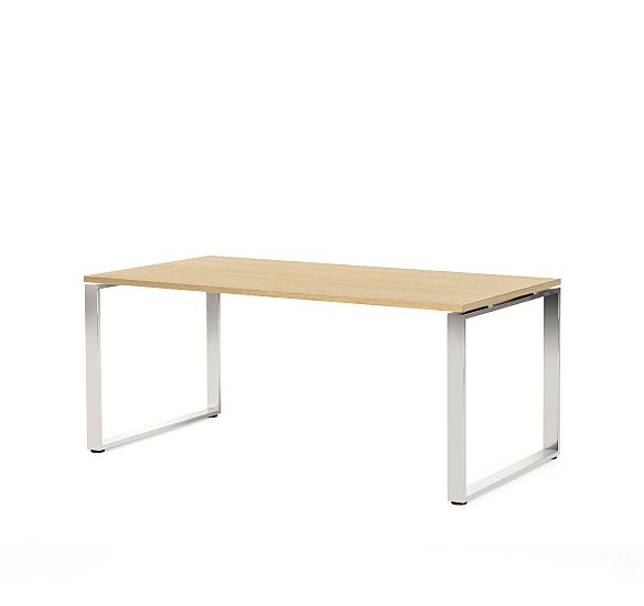 ЭКЗЕ/EXE Стол письменный 180 хром ДУБ СВЕТЛЫЙ/ХРОМ