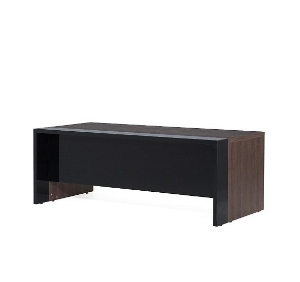 ЛАВА/LAVA Стол письменный 200 ТАБАК/ЧЕРНЫЙ ГЛЯНЕЦ