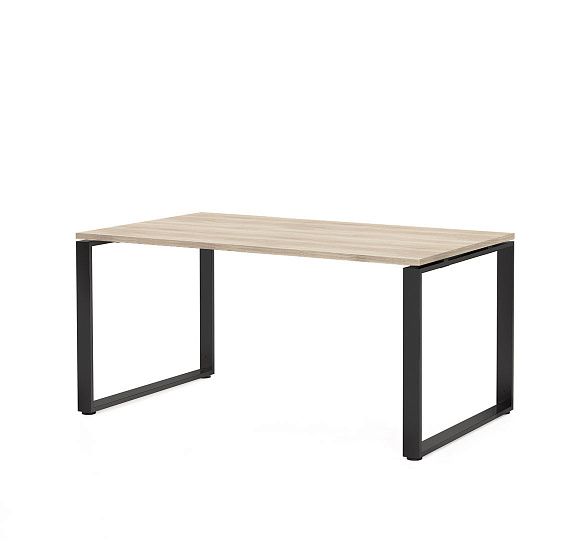 РОТОНДА/ROTONDA Стол 160 черн ДУБ СВЕТЛ/ЧЕРНЫЙ