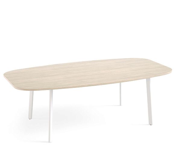 ФЛЕКС/FLEX Стол для переговоров 230 ДУБ СВЕТЛЫЙ/БЕЛЫЙ