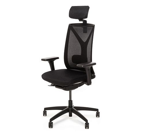 ДИОН С/DION M Кресло,синх,1Д,подг,чер ЧЕРНЫЙ/ЧЕРНЫЙ