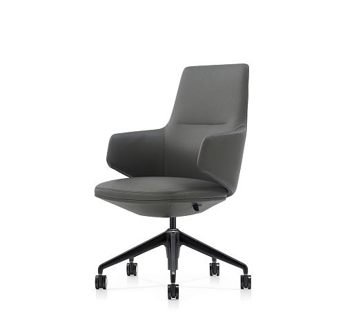 ТАУРУС/Б/TAURUS/B Кресло руководителя СЕРЫЙ/ЧЕРНЫЙ