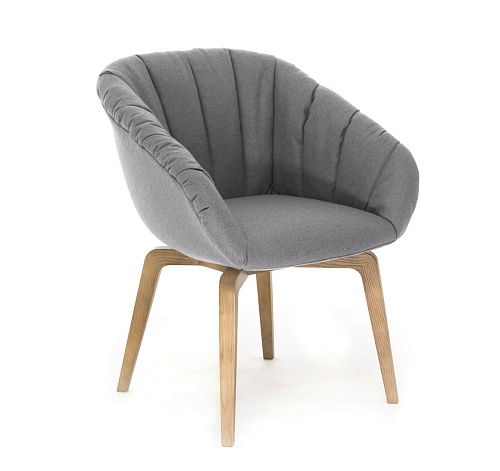АЛМА Д МЯГК/ALMA W SOFT Кресло посет, дер СЕРЫЙ/ДУБ