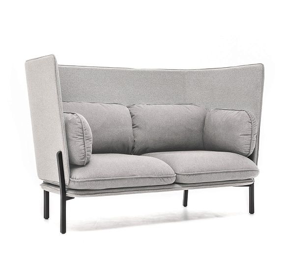 БЕЛЛАДЖИО/BELLAGIO диван 2м высок спинка СЕРЫЙ