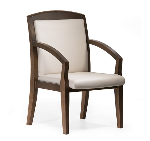 СЕНАТОР/SENATOR Кресло на 4-х опорах БЕЖЕВЫЙ/ОРЕХ