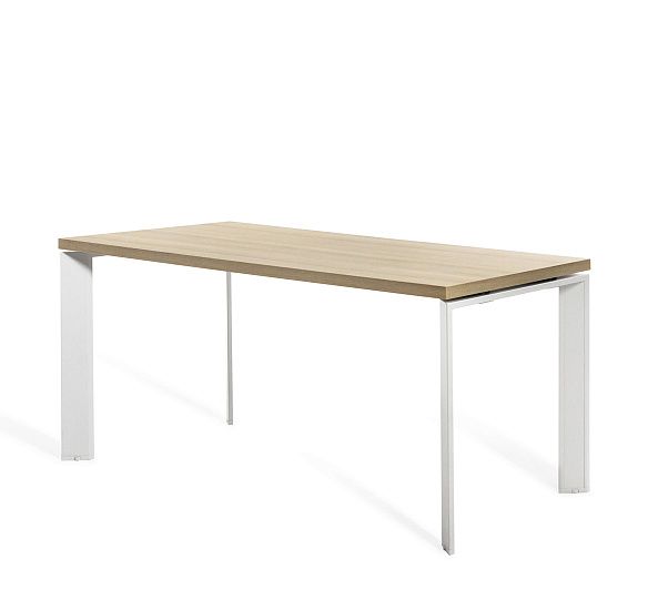 ФЕРМО/FERMO Стол 160 ДУБ СВЕТЛЫЙ/БЕЛЫЙ