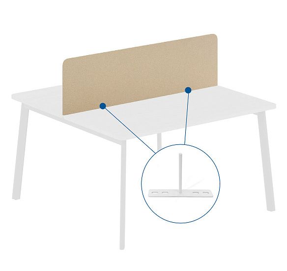 ЛИНК+/LINK+ Экран бенча ткн 158 штр БЕЖЕВЫЙ