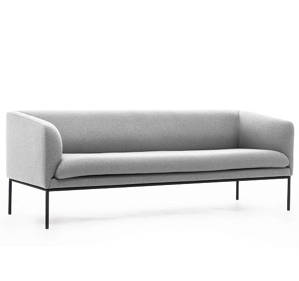 ЛИРО/LIRO 3м диван, ткань шерсть СЕРЫЙ M