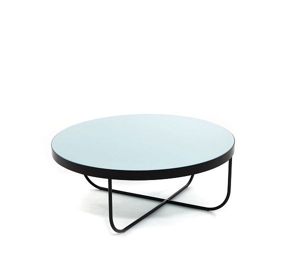 ЦИСТЕРНА Л/CISTERNA L стол кофейный СТЕКЛО/ЧЕРНЫЙ