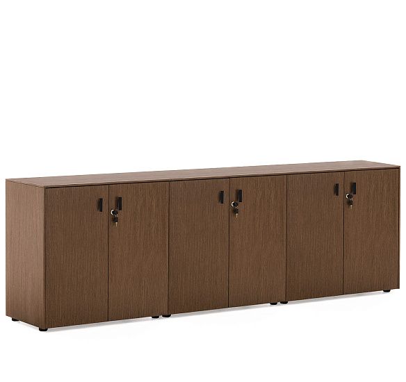 ЭКЗЕ/EXE Шкаф в.82, 6 дверей ОРЕХ/ЧЕРНЫЙ