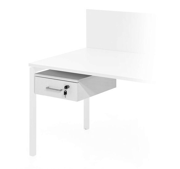 Тумба подвесная 1 ящик БЕЛЫЙ