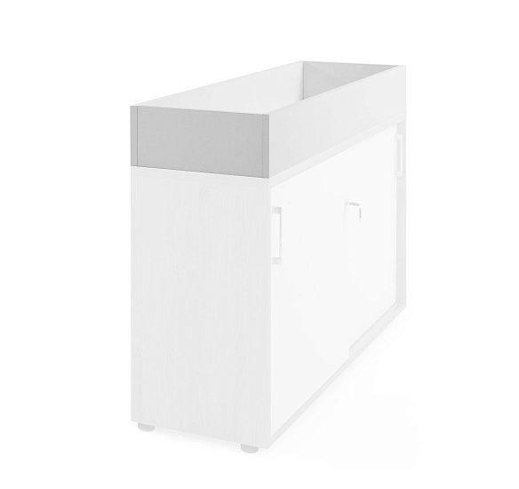 Кашпо низкое для шкафа 139 см БЕЛЫЙ