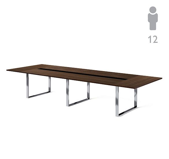 ЭКЗЕ/EXE Стол д/перегов 396 хром ОРЕХ/ХРОМ