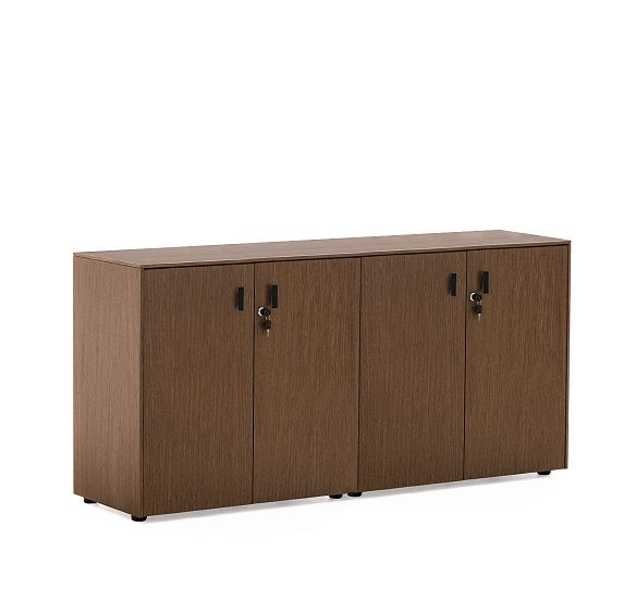 ЭКЗЕ/EXE Шкаф в.82, 4 двери ОРЕХ/ЧЕРНЫЙ