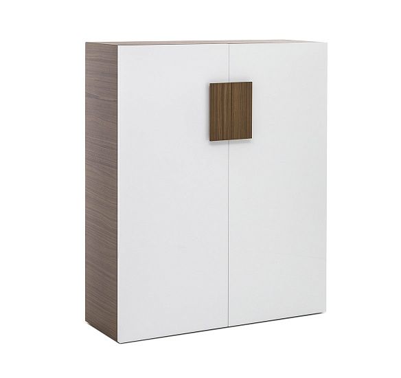 КИО/KYO Гардероб 120х150 ОРЕХ/БЕЛЫЙ