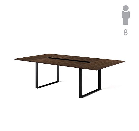 ЭКЗЕ/EXE Стол д/перегов 256 черн ОРЕХ/ЧЕРНЫЙ