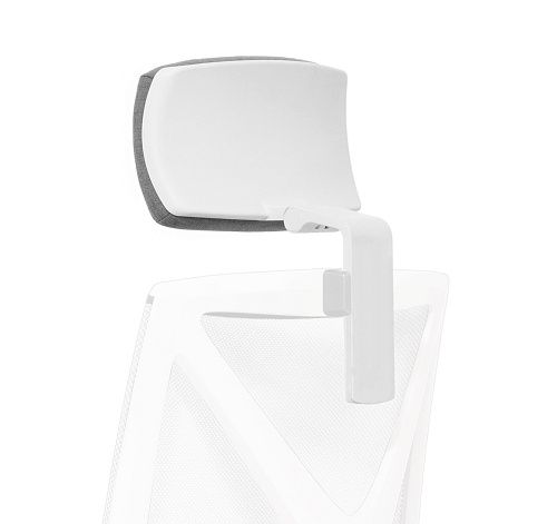 ДИОН СЕТКА Б/DION MESH W подголовник СЕРЫЙ/БЕЛЫЙ