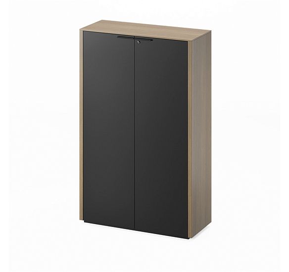 УНИО/UNIO Шкаф для бумаг СВ.ЭВКАЛИПТ/ЧЕРНЫЙ