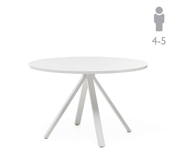 АСТРО/ASTRO Стол переговоров д.120 БЕЛЫЙ/БЕЛЫЙ