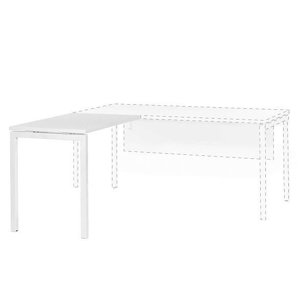 ТУР/TOUR Приставка 100х60 БЕЛЫЙ