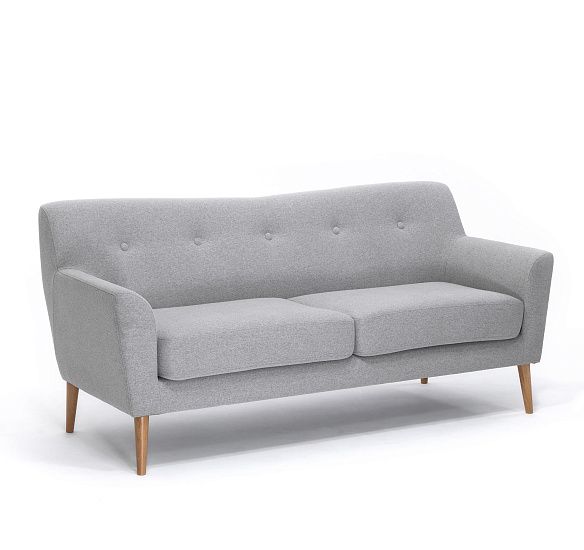 ЛАМЕЛЛА/LAMELLA Диван 3-местный СЕРЫЙ