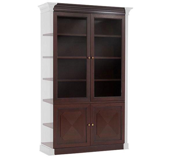 ДОЖ/DOGE Модуль стекл+дер.дв. 126 ОРЕХ ТАНГАНЬИКА