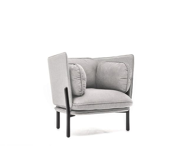 БЕЛЛАДЖИО/BELLAGIO кресло низкая спинка СЕРЫЙ