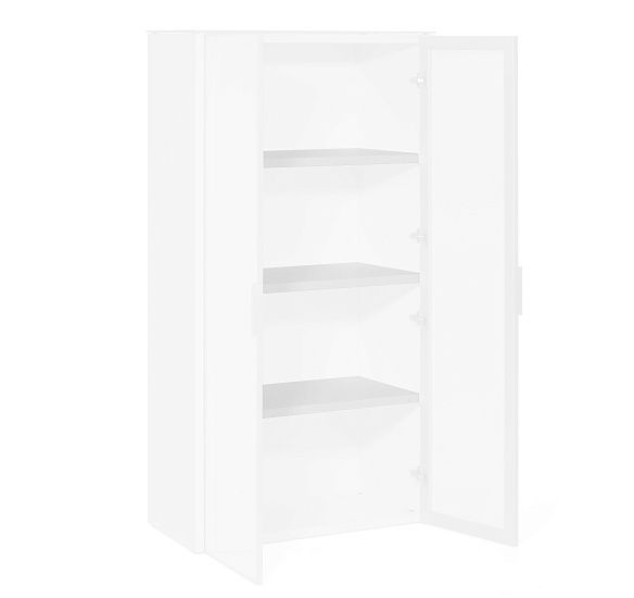 ГАЛА/GALA Комплект полок, 3 шт. БЕЛЫЙ