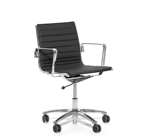 ЛАЙТ/Б/LIGHT/B Кресло сред.спинка ЧЕРНЫЙ