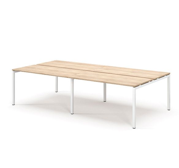 ТУР/TOUR бенч 4 р.места 138х68 см ДУБ КАЛИФ/БЕЛЫЙ