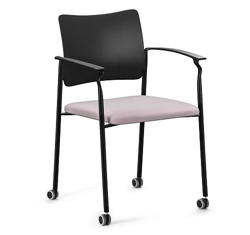 ПИНКО/PINKO Кресло на ч.колес, с/под ЧЕРНЫЙ/СЕРЫЙ/ЧЕРНЫЙ