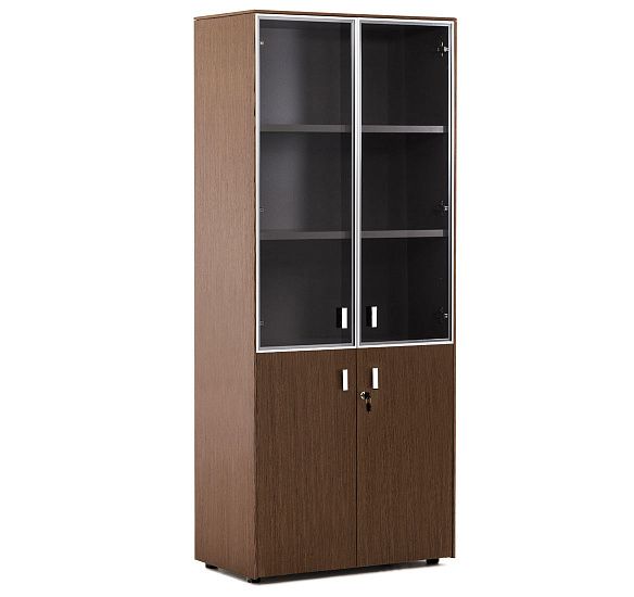 ЭКЗЕ/EXE Шкаф комбинированный в.197 ОРЕХ/АЛЮМ