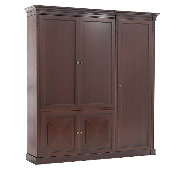 ДОЖ/DOGE Шкаф 4 дер.дв+гард. 221 ОРЕХ ТАНГАНЬИКА