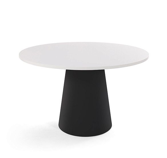 НОАЛЕ /NOALE Стол для переговоров БЕЛЫЙ/ЧЕРНЫЙ