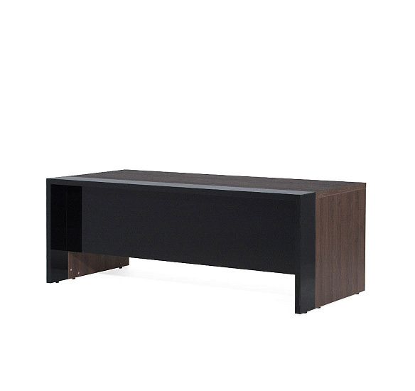 ЛАВА/LAVA Стол письменный 220 ТАБАК/ЧЕРНЫЙ ГЛЯНЕЦ