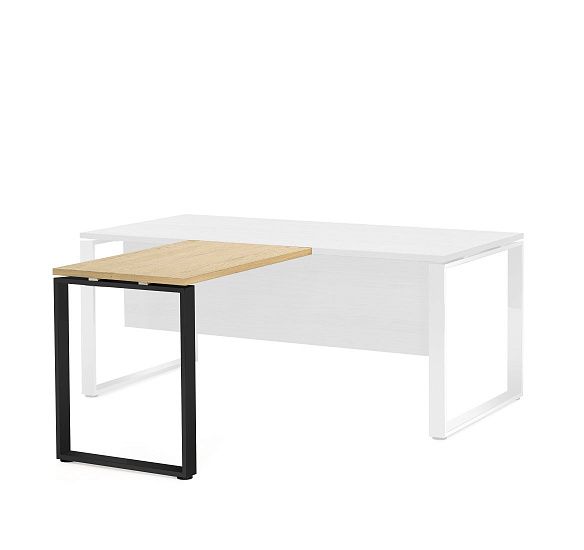 ЭКЗЕ/EXE Приставка 100x60 черн ДУБ СВЕТЛЫЙ/ЧЕРНЫЙ