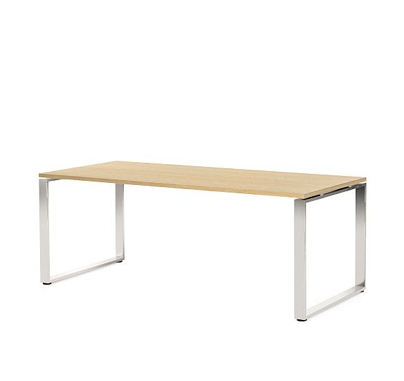 ЭКЗЕ/EXE Стол письменный 200 хром ДУБ СВЕТЛЫЙ/ХРОМ