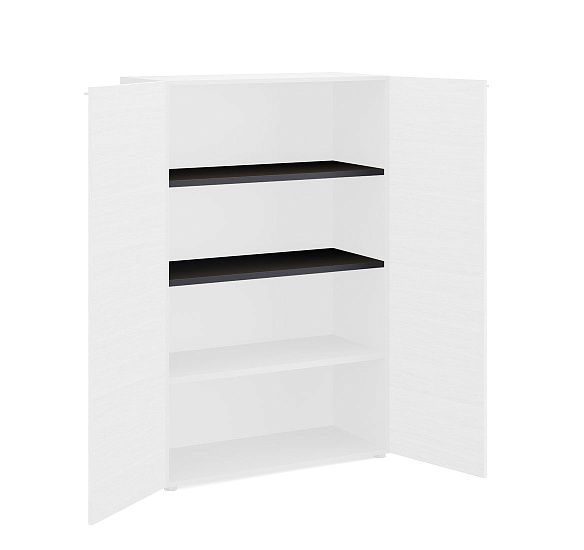 РЭЙЛ/RAIL Полки для шкафа, 2 шт ДУБ ТАБАК/ЧЕРНЫЙ